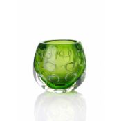 Green Colored Glass Vase images
