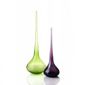 Unikke form farvet glas Vase images