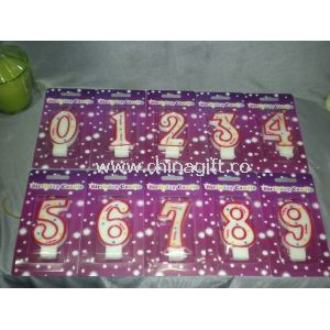 Number candle for birthday or party