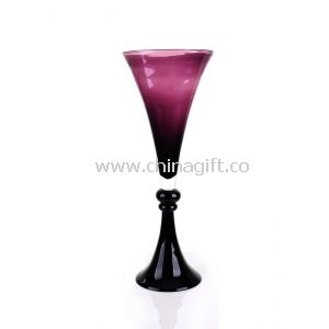 Purple Art Decorative Glass Vase