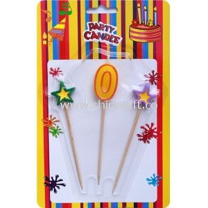 Star Number Cake Candles
