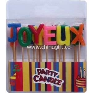 Colorful Letter Candles Party Candles