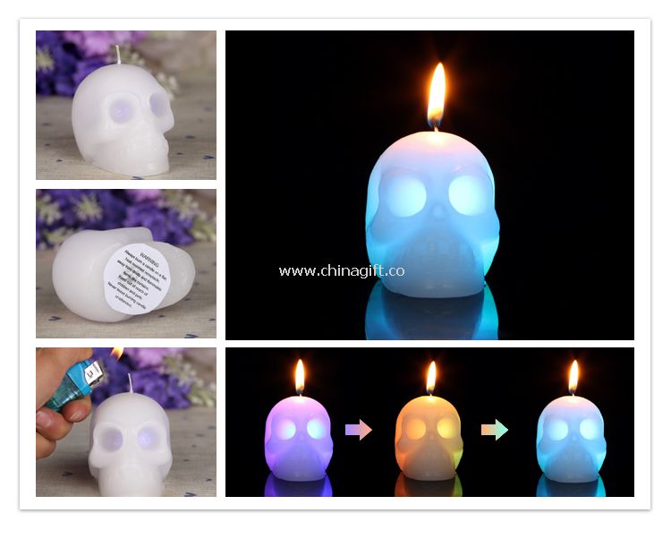 LED skull candles