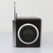 Speaker portabel Remote Control kayu dengan Disk SD kartu FM Radio images