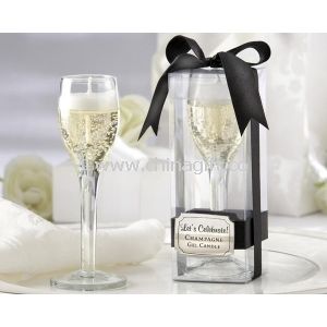 Champagne Flute Gel Candle