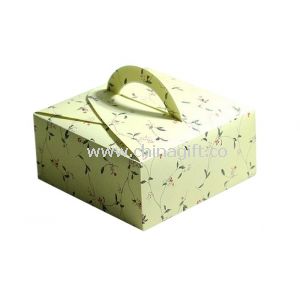 Empty Portable Matt Lamination Eco-friendly Paper Cake Packing Box