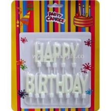 White Happy Birthday Candles images
