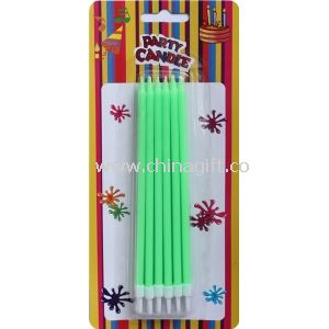 Green Birthday Party Cake Candles