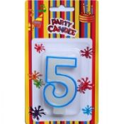 Colorful Number Candle images