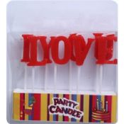 Red I Love You Letter Candles images