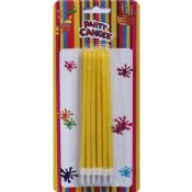 Yellow Birthday Party Cake Candles images