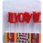 Red I Love You Letter Candles small picture