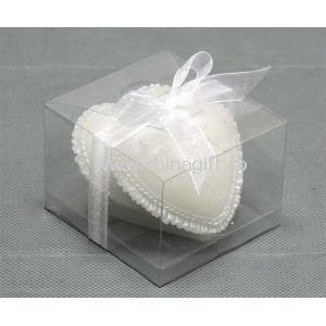 Valentine pure&rosy heart-shaped candle