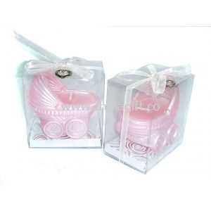 Valentine wax candles with Bassinet and shoes shapes