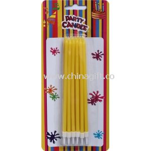 Yellow Birthday Party Cake Candles