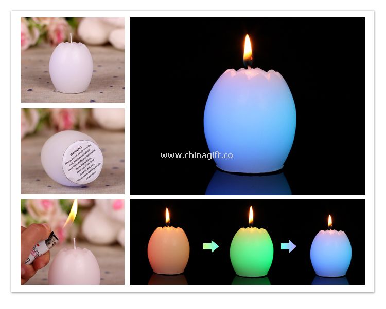 Easter colorful egg candles