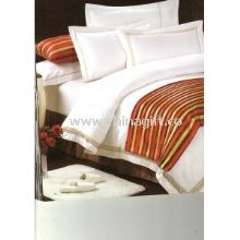 Mercerization Encryption Luxury Hotel White Bed Linen Duvet Cover 60s x 80s images
