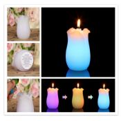 LED flower shape candles images