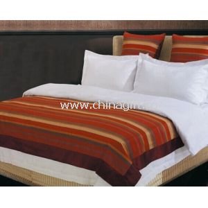 400TC tecido Jacquard vermelho de roupa de cama de Hotel luxo
