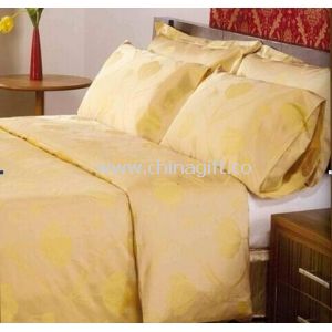 Linge de lit lit jaune feuille Luxury Hotel