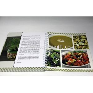 Customized Professional CookBook Printing A4 UV Coating , Eco-friendly
