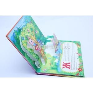 Fényes műnyomó 3D Pop-Up kártya nyomtatás Boardbook