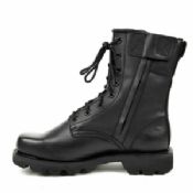 Flat Leather Mountaineering / Jungle Military Boots For Swat , Firefighter images