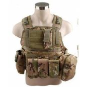 Tactical Chest Vest With Large Pistol Grocery Pouch images
