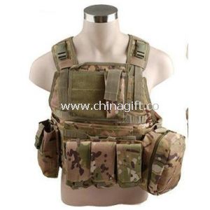 Tactical Chest Vest With Large Pistol Grocery Pouch