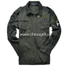 Fashion Cotton Police Casual Mens Cargo Shirt With Solid Color images