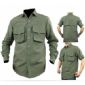 Military Tactical Combat Army Green Mens Cargo Shirt small picture