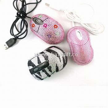 Customized wired and wireless diamond mouse