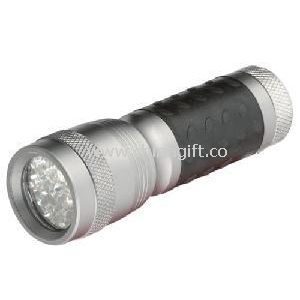 Lampe de poche LED aluminium argent