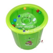 Green Portable Tarpaulin Swim Pool images