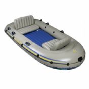 4 orang Excursion PVC Inflatable perahu dengan 2 Memancing Rod images