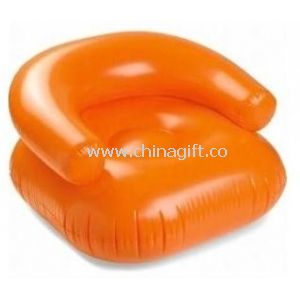 Plastic PVC Inflatable Sofa Chair Orangle