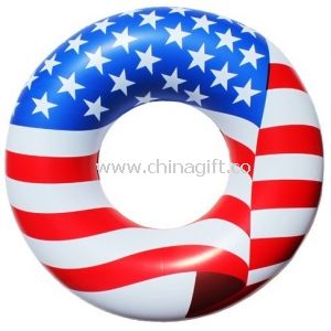 Bandeira americana piscina inflável anéis