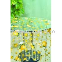 Eco-barátságos PVC étkezőasztal ruhával gyümölcs Design
