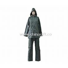 Fashion Gray Waterproof Adult PVC Rain Coats Suit images