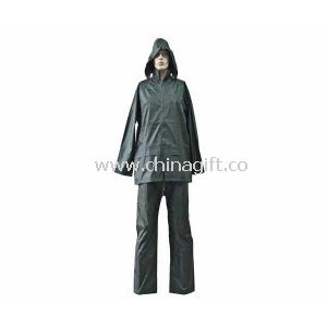 Fashion Gray Waterproof Adult PVC Rain Coats Suit