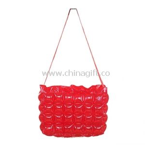 Moda Mini rojo rubí del hombro bolsas de PVC transparente