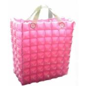 Rosa Mini uppblåsbara klar PVC väskor för flickor med Hubble-Bubble images