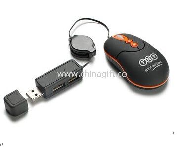 Mouse with usb hub