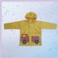 Yellow Cartoon Printed Rain Wear For Children 20” small picture