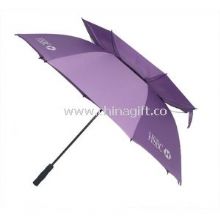 Customize Purple Sports Double Canopy Golf Umbrella images