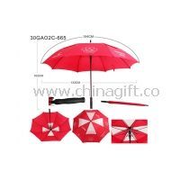 Rød dobbelt baldakin Golf paraply images