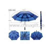 Windproof Double Canopy Golf Umbrella images