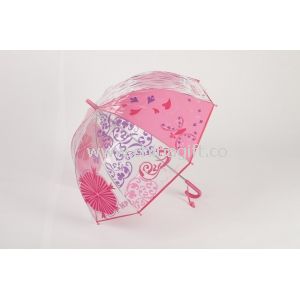 Paraguas transparente PVC impresión completa