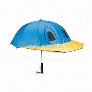 Kids Umbrella with Metal Frame, Straight Plastic Handle