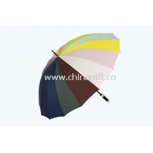 Offene Rainbow Damen Werbe Golf Regenschirm winddicht